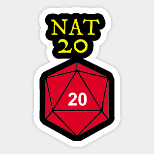 Natural 20 Sticker